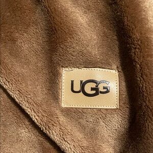 UGG Brown Plush Blanket